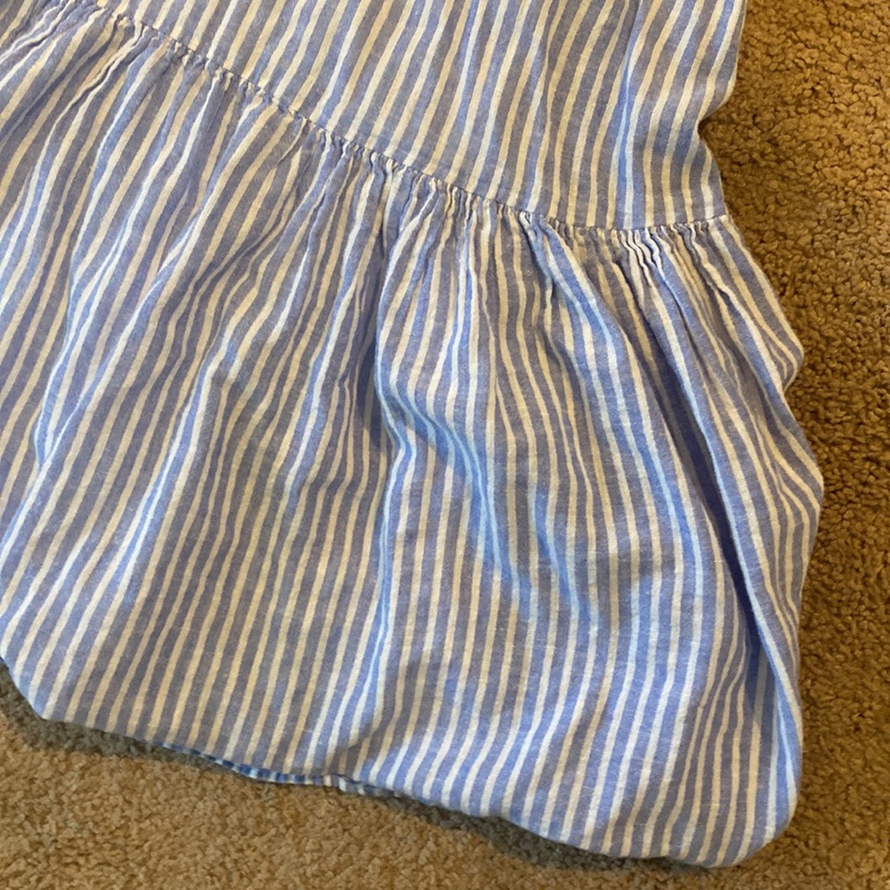Beach Lunch Lounge womens swimsuit cover up dress Sz medium blue embroidered - Picture 3 of 4
